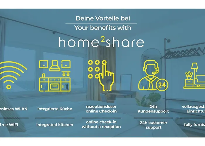 Moderne Apartments Im Herzen Der Stadt I Private Tiefgarage Mit Ladesaeulen I Home2Share